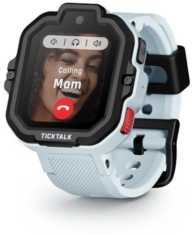 TickTalk 5 - Orologio intelligente per bambini con localizzatore GPS, videochiamate, SOS e controlli parentali, musica gratuita, messaggi di testo e telefonate