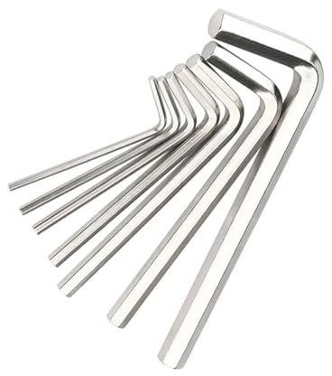 L-Shape Hexagonal Spanner Flat 1/5/10 PCS Carbon Steel Allen Key L Shaped Hex Hexagon Key Allen Wrench Hex Key Wrench Tool (Color : 5-32 inch 1pcs)