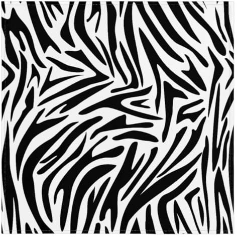 Fashion Zebra Print Cloth Napkins 20x20 Inch Decoration Table Napkins Set of 6 Washable Polyester Dinner Napkin Durable Square Cloth Napkin for Home Kitchen Dining Wedding Party