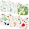 WATINC Baby Lätzchen für Jungen Mädchen mit Neugeborenen Lätzchen Absorbierende Baby Fütterung Zahnen Lätzchen Baumwolle Verstellbare Snaps Lätzchen für Babys Unisex Lätzchen Baby Dusche Geschenk