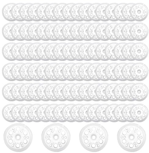 100pcs Rondelles en Plastique, 45mm Rondelles Plates en Plastique, Rondelle Plastique Polypropylène Rondelles en Mousse pour la Fixation et le Support des Panneaux Isolants en Mousse