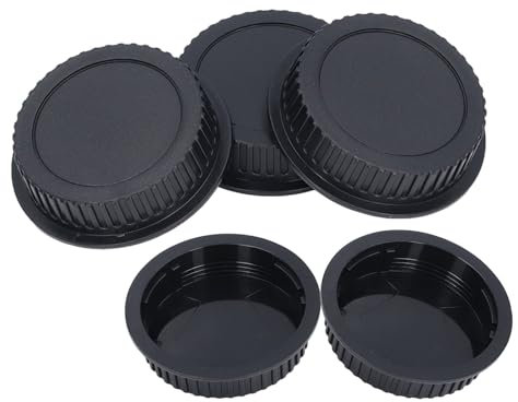 5er-Pack Hintere Objektivdeckel für EF-Objektive, Staubschutz-Rückdeckel, EF-Objektivdeckel, für EF-Mount-DSLR-Objektive