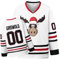 PRIMITAS Griswold #00 Movie Christmas Hockey Trikots Stitched Letters and Numbers S-XXXL, Weiss/opulenter Garten, M