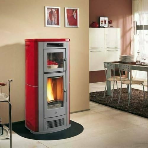 Dmora - Heizungszubehör Dtessario, Zubehör für den Ofen, Heizutensilien, Heizungs-Gadget, Made in Italy, 90x100 h1 cm, Schwarz