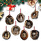 YongSral 8 Piezas Animal Christmas Ornaments, Adornos Arbol Navidad, 2D Adornos Navideños con Animales, Decoración Navideña de Animales Acrílicos, Adecuado para Arboles de Navidad, Paredes y Ventanas