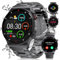 BANGWEI Montre connectée pour homme avec fonction téléphone, AMOLED 1,43, 120 modes sportifs, étanche IP68, batterie 400 mAh, design business tendance avec 2 bracelets, noir