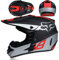 SMTSEC Jugend Motorradhelm Motocross Helm Kinder Erwachsene Cross Helms Herren ATV Motorradhelm MX Enduro Full Face MTB Helm DOT/ECE-Zertifizierter Mit Brille Maske Handschuhe Downhill Helm,Black/C-L