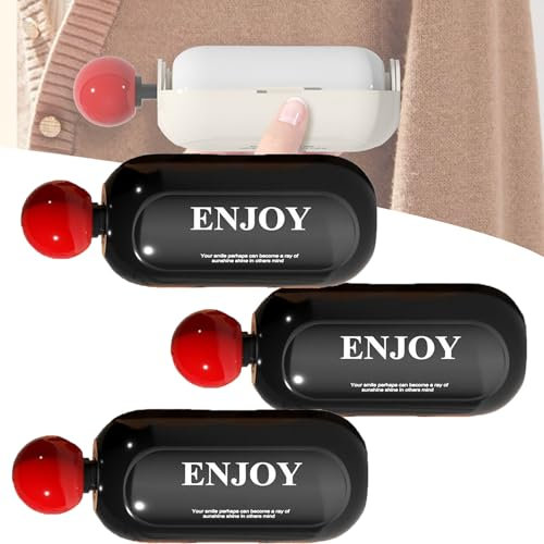 Eptchn Handy Roller, Reusable Washable Lint Roller, Portable 2 in 1 Lint Remover Lint Roller for Clothes, Furniture, Pet Hair (Black 3Pack)