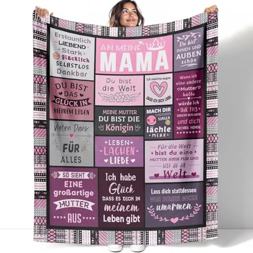 YISUMEI Geburtstagsgeschenk für Mama, Geburtstagsgeschenk für Frauen, Mädchen, Frau, Freundin, Schwester, Freundin, Kollegin, Muttertagsgeschenk, Happy Birthday Deko Decke 150x130CM