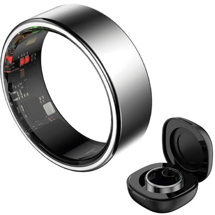 HAALE Smart Ring Android & iOS Bluetooth 5.0 - Bague Connectée Homme - Bague Connectée Femme - Anneau Connecté IP68 Étanche, Période menstruelle, Sommeil, Stress et Plus