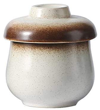 Zuckerdose, Gewürzdose, Zuckerdose mit Deckel, Kaffee-Zuckerdosen, Zuckertopf, Zuckerbehälter, Gewürzglas (Bianco 250 ml)