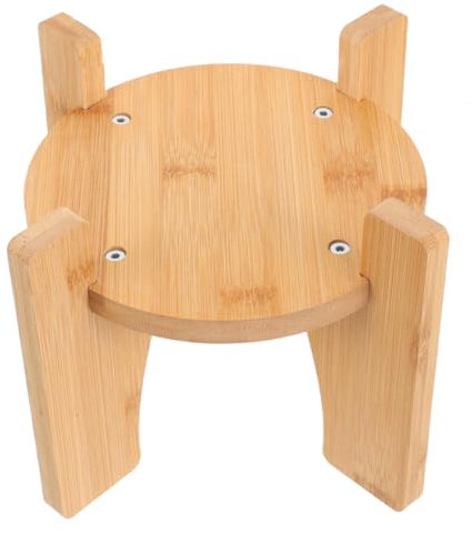 MAGICLULU Drink Dispenser Stand Multi-Functional Bottle Holder Wooden Stand for Vodka Dispenser