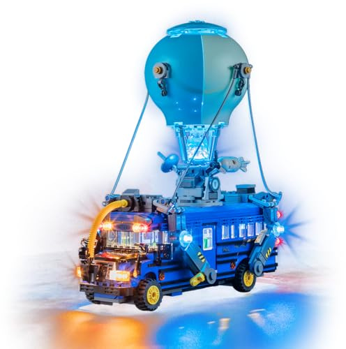GEAMENT LED Licht-Set Kompatibel mit LEGO Schlachtenbus (Battle Bus) Fortnite 77073 Bausteine Modell (Modellsatz Nicht enthalten)