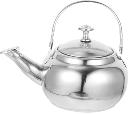 FUNNETOYU Stainless Steel Tea Kettle with Scald Handle Household Teapot for Iced Tea and Practical Kettle for Home Camping and Travel Convenient