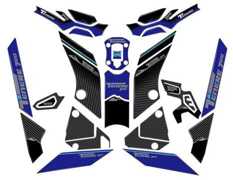 Adhesivo Lateral Para El Depósito De Combustible De Motocicleta Para YAMAHA Tenere 700 Antideslizantes E Impermeables Para La Almohadilla Protector la almohadilla del tanque la motocicleta(Conjunto 2)