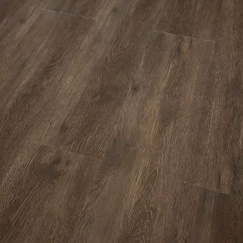 TRECOR® Klick Vinylboden RIGID-SPC Designboden Massivdiele 5,0 mm stark mit 0,50 mm Nutzschicht - Sie kaufen 1 m² - WASSERFEST (Räuchereiche, 1 m² | Vinylboden)