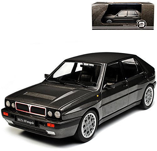 Triple 9 Lancia Delta I Typ 831 HF Integrale 16V Grau 1. Generation 1979-1994 1/18 Modell Auto mit individiuellem Wunschkennzeichen