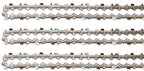 Tallox - 3 catene per motosega, 325, 1,3 mm, 72 TG, 45 cm