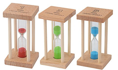 Weiye Sanduhr - Sanduhr Sanduhr 1+2+3 Minuten Timer Uhr - 1+3+5 Sanduhr