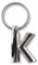 IF Metal Letter Keyring Personalised Alphabet Letters - Silver - K Porte-clés 7 Centimeters Argenté (Silver)