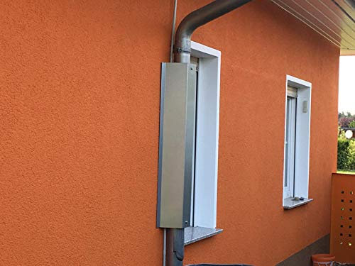 Metalltechnik Dermbach GmbH Waschbärschutz, Waschbärabwehr, Marderschutz, Übersteigschutz für Fallrohr Ø 100 mm und Rohrabstand 4,5 bis 7 cm zur Hauswand - verzinkt
