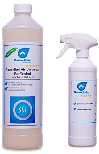 KaiserRein 1 L Geruchsneutralisierer PowerBac Air Universal Parfümfrei Geruchsentferner Raumlufterfrischer für Wohnung, Auto, Katze Hund, Haustiere gegen Rauch, Urin, Tiergerüche