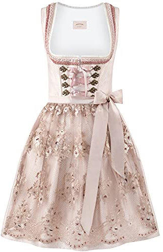 Stockerpoint Damen Finette Mini Dirndl, Taupe, 34