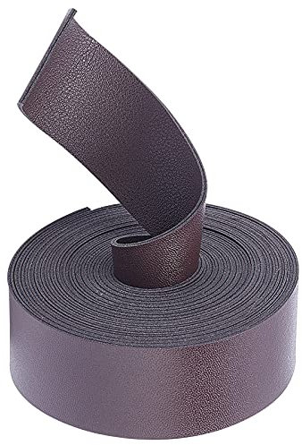 GORGECRAFT Flachband PU Lederriemen Streifen 1.18 Breiter DIY Lederriemen 118 lang Für Kleidung Schmuck Verpackung Kunsthandwerk Projekte (Kokosnussbraun)