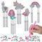 WEDNOK 5 Stück Windspiel Bastelset Kinder Diamond Painting Einhorn Windspiele Basteln mit Meerjungfrau Regenbogen Alpaka Diamant Dotz für DIY Handarbeit Kindergeburtstag Geschenke