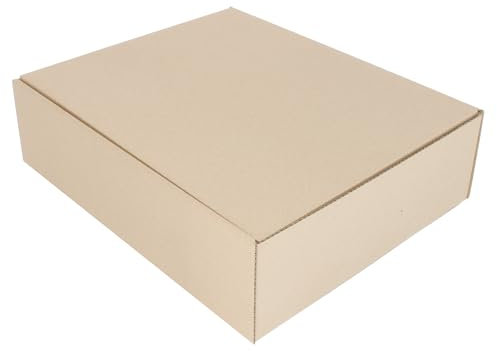 A3 Small Parcel Box - Size 43L x 35W x 12H cm - Easy Assembly, No Tape Needed - Ideal for Posting, Delivery, and Shipping - Pack of 5