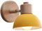 WOTTES Wandlampe Retro Holz E27 Wandbeleuchtung Vintage Innen Wandleuchte Moderne Wandlicht Wandstrahler Industrial Wall Lamp für Wohnzimmer Korridor Treppen Schlafzimmer (1 Stück, Gelb)