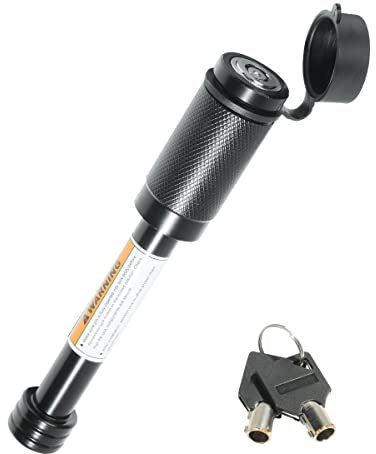 ESEWALAS Robustes Anhängerkupplungsschloss, Anhängerkupplungsschloss mit 1,6 cm Stift für Klasse III IV 5,1 cm und 6,4 cm Empfänger, Anhängerkupplungsschloss für Anhängerkupplung, Fahrradträger,