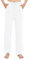 EXCHIC Women's Casual Stretchy Straight Leg Pants with Drawstring Elastic Waist Yoga Trousers with Pockets (XL, White)