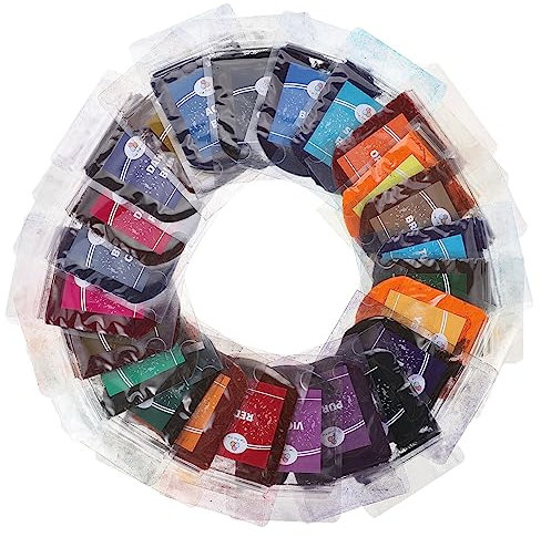 TOPPERFUN 24taschen Farben Zauberhafte Batikfarben Für Kreative Stoffgestaltung Für Tie-dye-projekte Mit Kindern Und Erwachsenen Für Feste Und Bastelarbeiten