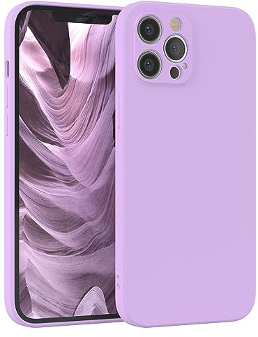 EAZY CASE - Silikonhülle für iPhone 12 Pro Max Hülle Silikon Case Lila weich stoßfeste Handyhülle iPhone 12 Pro Max Schutzhülle mit Kameraschutz Dünn Premium Schutz Cover TPU Phone Bumper in Violett