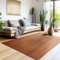 HomebyHome Kurzflor Teppich Wohnzimmer 160x230 cm Braun - Waschbarer Teppich für Schlafzimmer, Esszimmer und Ideal als Küchenteppich - Flauschiger Teppich Extra Weich, Einfarbig, rutschfest, Modern