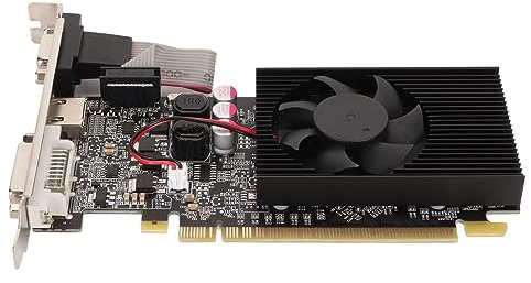 Grafikkarte, 1G DDR3 64-Bit-Grafikkarte, Passend für DirectX10.1-Spielgrafikkarte, Unterstützt PCI Express X16 2.0 DVI VGA HD Multimedia-Schnittstelle