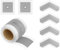 Isolbau 103G Bandset - Dicht-Set für den Innen und außen bereich inkl. 10 m Dichtband, 4x Innenecken & 2x Wandmanschetten, Abdichtung Dusche Bad Küche Wand Wasserdicht