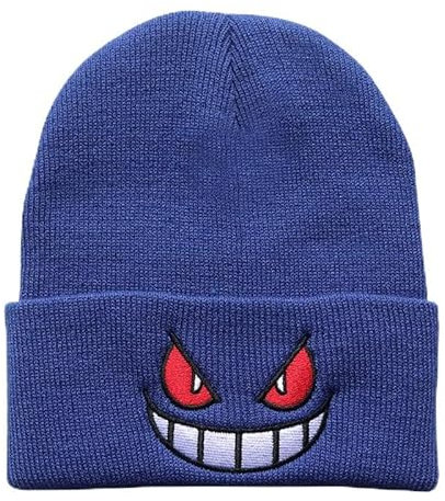 CazDopaM Quackity Cute Embroidered Anime Beanie Hat - Stylish and Warm, Perfect for Men and Women, Blau, 0