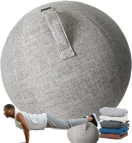 HYLDM Schutzhülle für Gymnastikball, Faltbar Gymnastikball 55/65/75 cm Bezug, für Schwangerschaft, Fitness, Yoga,002,55cm