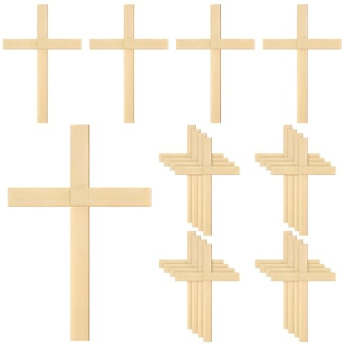 GlikCeil 25 Pcs Palm Sunday Crosses Dumont Hand Made Palm Decorations Palm Sunday Palm Branches Outreach Crosses Dried African Crosses Craft for Easter Palm Sunday Decor, 7.09 x 4.72 Inches
