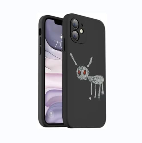 CIMIKY OVO Rapper Drake for All The Dogs Schutzhülle für iPhone 11/12/13/14/15, charakteristisches Grafik-Hunde-Logo, Rapper Drake für alle Glaubensymbole (Schwarz, iPhone 11)