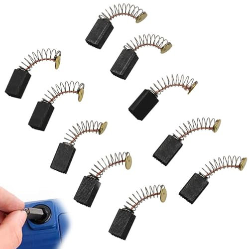 LEEQ Escobillas de carbón para Motor eléctrico, Escobillas de Carbón Eléctrica Pulida 15 mm x 8 mm x 5 mm, Reparación de Piezas de Repuesto(12 PCS)