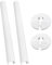 2 Pieces of 15mm White Decorative Covers and 2 Pieces of 15 * 200 Radiator Pipes, Floor Ring and Pipe Sleeve