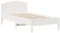 vidaXL Solid Pine Wood Bed Frame w/Headboard - White, for Small Single Mattress 75x190 cm, Modern Plywood Support Slats