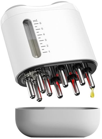 Haaröl Applikator, 2 in 1 Elektrisches Kopfhaut MassagebüRste und Öl Applikator Haare, Haarkamm für Kopfhaut Massager und Haarwachstum Pflege, FüR Haarbehandlung Medizin äTherisches öL Serum
