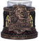 Nemesis Now Harry Potter Gryffindor - Portavelas de 7,5 cm, Resina, Bronce, Producto Oficial de Harry Potter, portavelas Gryffindor, Fundido en la Mejor Resina, Pintado a Mano por Expertos