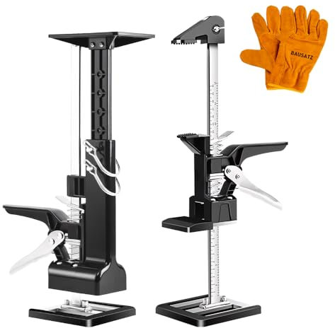BAUSATZ Labor Saving Arm Hand Lifting Jack Tool - Drywall & Plasterboard Lifter - Door & Furniture Lifter - 2PCS