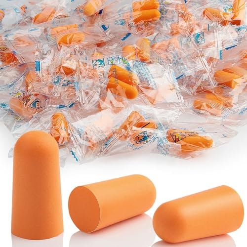 100 Paar Ohrstöpsel 37DB Gehörschutzstöpsel Orange Earplugs Ohrenstöpsel Schlafen Wiederverwendbar Geräuschunterdrückende Lärmschutz Ohrstöpsel Zum Schnarchen Geräuschunterdrückung Lernen Reisen Laute