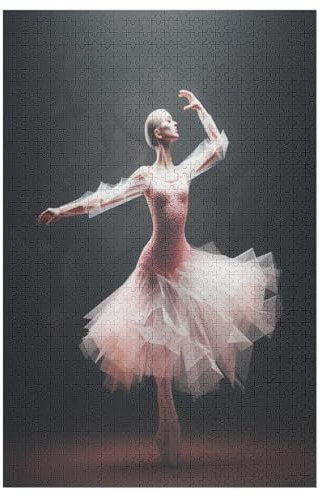 1000-teiliges Puzzles, Ballett -Puzzle Für Erwachsene Kinder,Holzbrettpuzzle,Erwachsenenpuzzles,Geschenke （78×53cm）